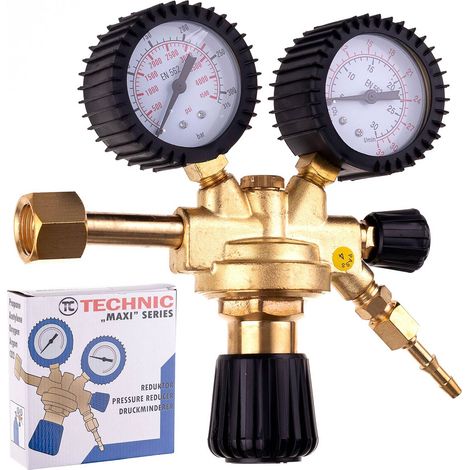 REGOLATORE DI BATTERIA PER SALDATURA MIG, MAGNETICA E TIG AD ARGON E CO2 SU OTTONE, 0-4 BAR (1/5)