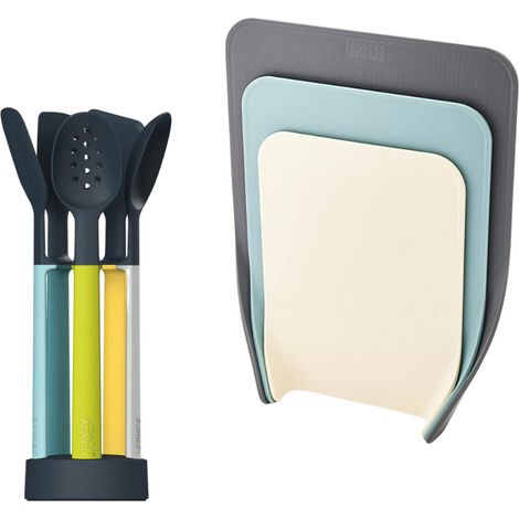Joseph Joseph Juego de 3 tablas de cortar + 5 utensilios