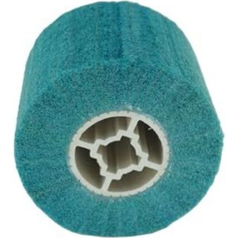 Brosse abrasive pour rouleau, brosse en nylon, manchons abrasifs pour rouleaux abrasifs et machines de finition satinée, grain 320, rouleau de finition satinée pour le polissage des surfaces en bois e (1/4)