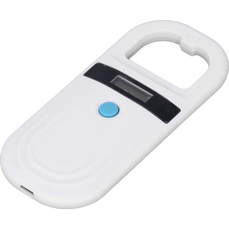 Lecteur de micropuces pour animaux de compagnie avec écran LED, fréquence de rafraîchissement de 134,2 kHz, capacité de stockage de 125 kHz et 256 octets, sans fil, compatible avec les puces EMID FDX- (1/5)