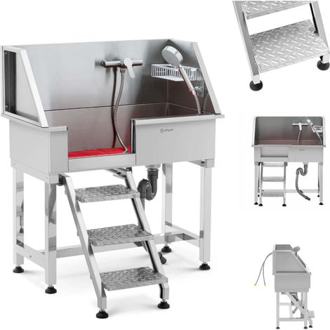 Baignoire de toilettage pour chien - physa - Dimensions : 90 x 90 x 106 cm - Capacité de charge : 60 kg (1/5)