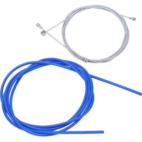 Câble et Gaine de Frein Vélo BOLANY - Kit de Transmission Bleu 5mm Haute Résistance (1/5)