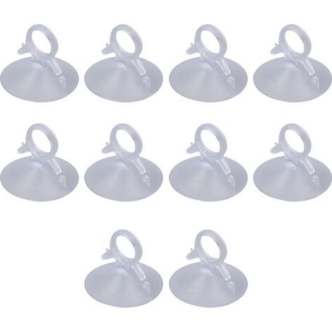 10 Stück Sonnenschutz-Saugnäpfe, hakenloser Auto-Saugnapf, PVC-Mini-Saugnäpfe, transparent, stark, für Sonnenschutz, Fenster, Windschutzscheiben, Sonnenkollektoren, Badezimmer, Küche (1/5)