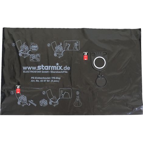 Sacco di smaltimento Starmix FBPE 25\/35 H-amianto, 5 pezzi