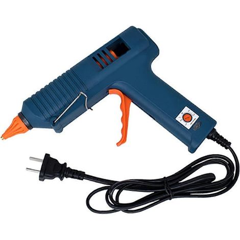 Pistolet à colle thermofusible 150 W avec contrôle de température pour bricolage et fabrication industrielle. Bâtons de colle de 11 mm. Buse incluse. Prise américaine. (1/4)