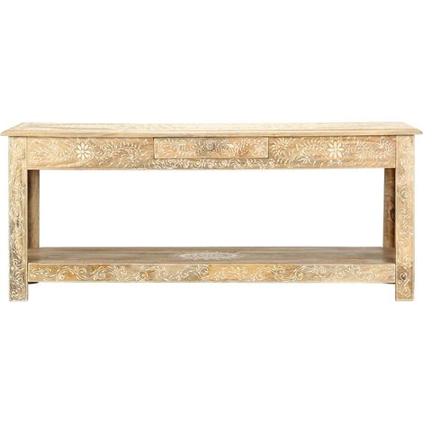 Maison Exclusive - Couchtisch 110 x 50 x 45 cm Handgemalt Massivh (1/5)