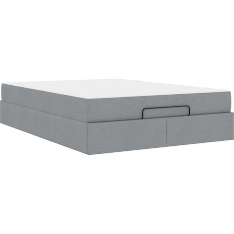 Maison Exclusive - Estructura de cama con colchón 2 uds. Gris cla (1/5)
