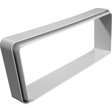 Faber 112.0459.428 Raccordo Rettangolare per Cappa 220x90 mm Accessorio Condotto Aspirazione colore Bianco