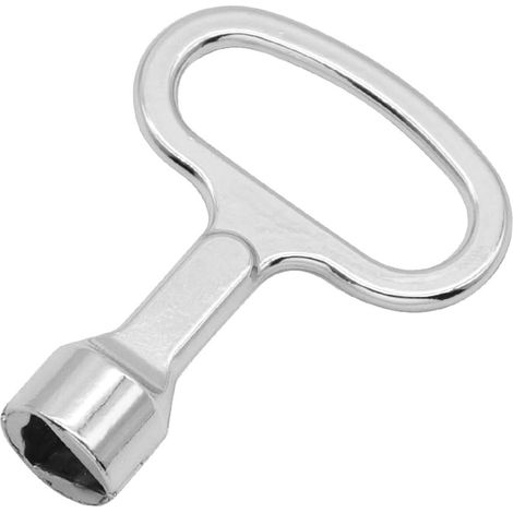 Jeu de 2 clés triangulaires en métal : clé à douille triangulaire et clé à taraud pour radiateurs, poubelles, ascenseurs et compteurs (1/5)