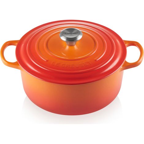 Cocotte ronde en fonte émaillée avec couvercle, 26 cm, 5.3 Litre, Volcanique, 21177260902430 (1/5)