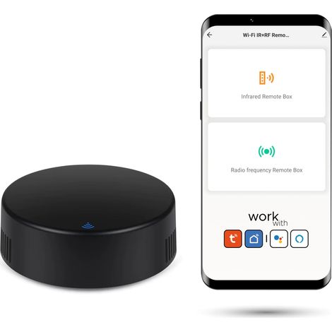 Telecomando universale WiFi RF+IR TUYA SmartLife nero (1/5)