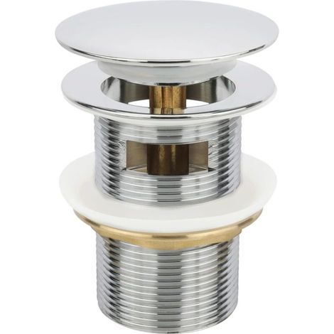 Bouchon de vidange de baignoire autoportante chromé, compatible avec le kit de vidange