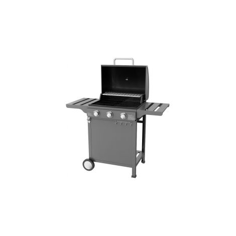 BARBECUE A GAS 3 FUOCHI PIANI LATERALI BBQ COPERCHIO P.57,5xL.118,5xH.104,5 cm (1/5)