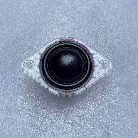 High-quality 0.75 and 1-inch transparent neodymium magnet tweeter, made in Denmark, 4 ohms