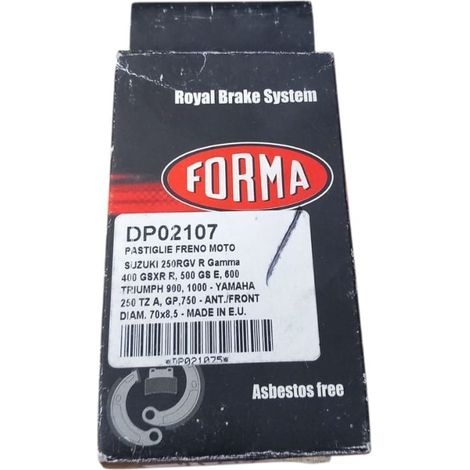 Pastigle freno moto per yamaha 250 tz a, gp 750 (1/4)