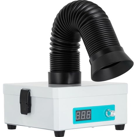 Estrattore di fumi di saldatura da 15 W e 15 m³/h, estrattore di fumi di saldatura da tavolo con filtro a 3 stadi, estrazione elettrica dei fumi per saldatura manuale, rimozione della moxibustione (1/5)