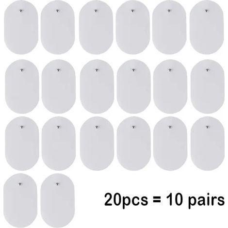 Pack of 20 or 10 Health Messenger electrodes for transcutaneous electrical nerve stimulation (TENS) devices, accessories for medium and low frequency massage devices...01693