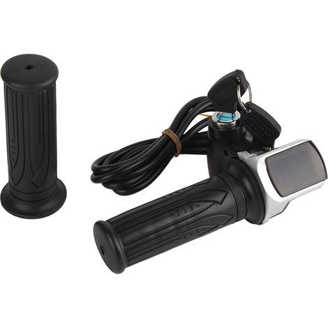 Poignée d'accélérateur 36V à demi-tour avec indicateur LED et verrouillage pour vélo/scooter électrique (1/5)