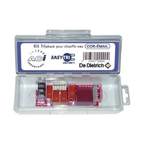 De Dietrich – Kit de transformation 230V en 400V – Pour modèles CES 200 à 300 – Transformation monophasé en triphasé – Filetage métrique pas standard