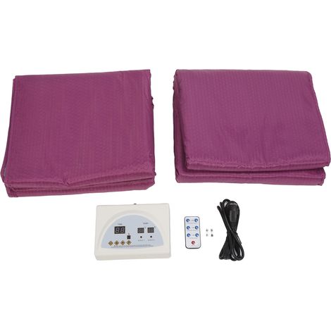 Couverture de Sauna Infrarouge Lointain, Anti-Humidité, Corps Chauffant, Télécommande, Lit Violet, Prise UE 220V (1/5)