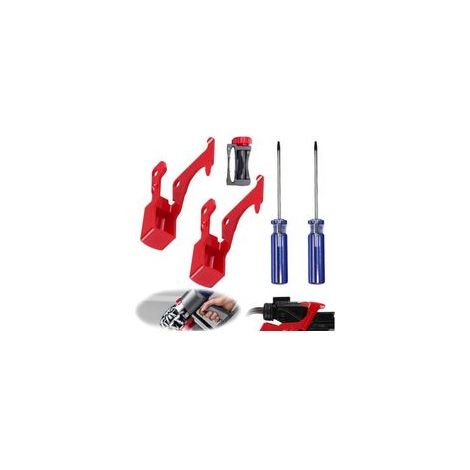 Gachette pour Dyson V11 V10 Bouton Interrupteur à Gâchette Dyson V10 Bouton Rouge Dyson Outil de Réparation de Bouton pour Aspirateur V10 V11 2 Interrupteurs 1 Support d'interrupteur et 2 Tournevis (1/5)