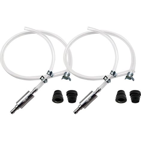 Kit de purge de freins moto (2 jeux) - comprend un clapet anti-retour et un outil de purge d'air pour les conduites d'huile (1/4)