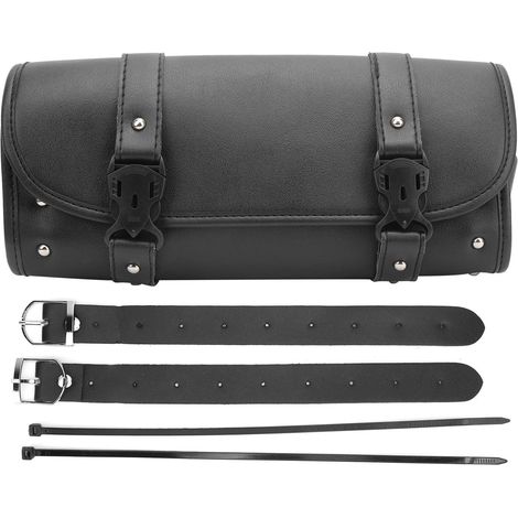 Sacoche universelle en cuir PU pour moto, rangement d'outils avant et arrière, sacoche de selle (1/5)