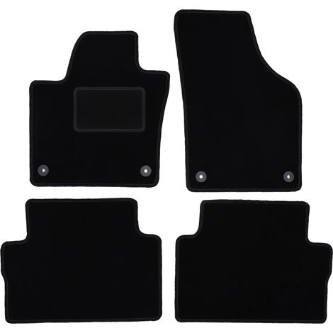Tapis en velours noir pour Volkswagen Sharan II (2010-) (1/5)
