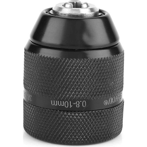 Mandrin de perçage métallique à dégagement rapide, filetage 3/8", 0,8 mm–10 mm, pour perceuses à main (1/4)