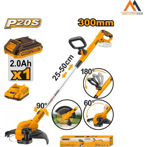 TAGLIABORDI A BATTERIA 20V CON CARICABATTERIA