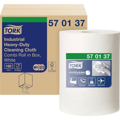 Paños de limpieza Tork 1 capa 60,8 m rollo