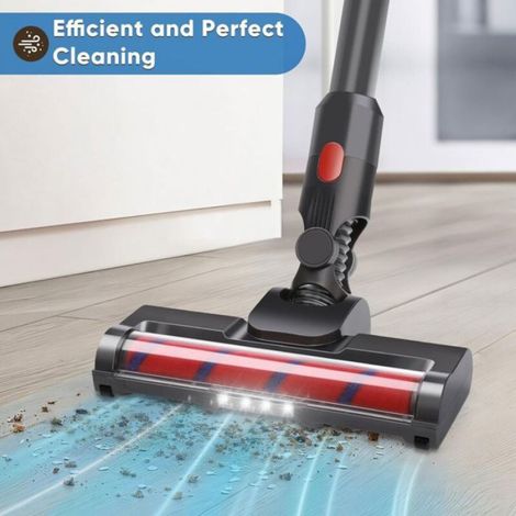 Brosse compatible avec V7 V8 V10 V11 V15, tête de rechange pour brosse à turbine avec aspirateur avec 4 lumières LED (1/4)