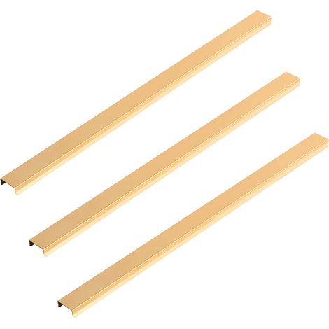 Home Deluxe Moldura decorativa para panel acústico juego de 3 - Oro 50 cm