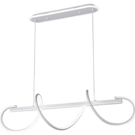 Suspension Yupi blanche 149 W 13 572 lm 3 000–6 000 K 97 x 25 cm, éclairage d'ambiance, télécommande (1/2)
