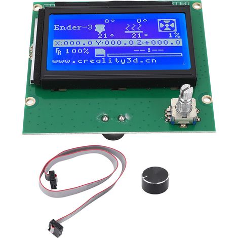 Écran d'affichage LCD pour imprimante 3D, panneau de commande bleu 12864 avec câble ruban pour ENDER 3 3s 3X Pro (1/5)