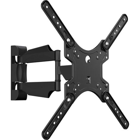 Support TV Mural Universel Fixation Orientable pour Téléviseur 32-55 Pouces, Support Mural TV Pivotant ±90° VESA Max de 400x400mm jusqu'à 31,8 kg (1/5)