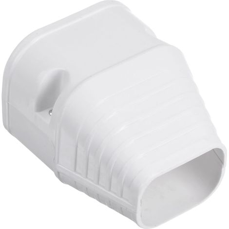 Couvercle de ligne décoratif en PVC de 7,6 cm, bouchon réducteur de tube pièces accessoires pour climatiseur pompe à chaleur centrale AC, blanc