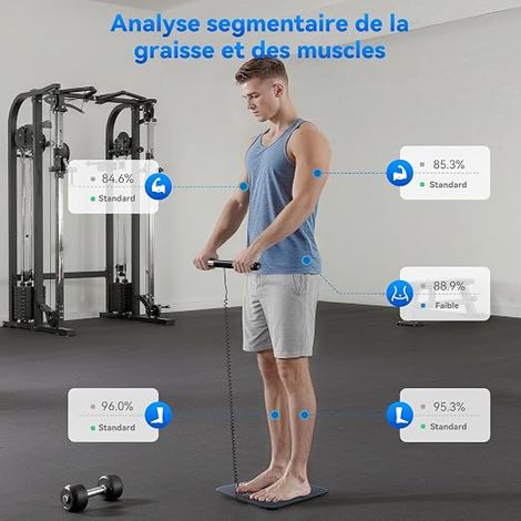 Balance Pese Personne Connectée Impédancemètre, 8 électrodes (1/4)