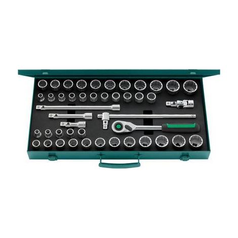 50ma/39/6QR Composition de douilles carré  1/2" 45-pcs, 9020 g (1/3)