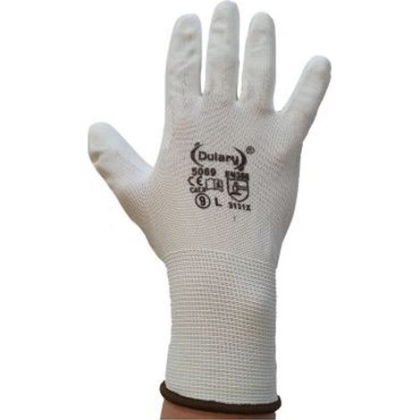 Gants peintre PU Blanc Conditionnement: T10