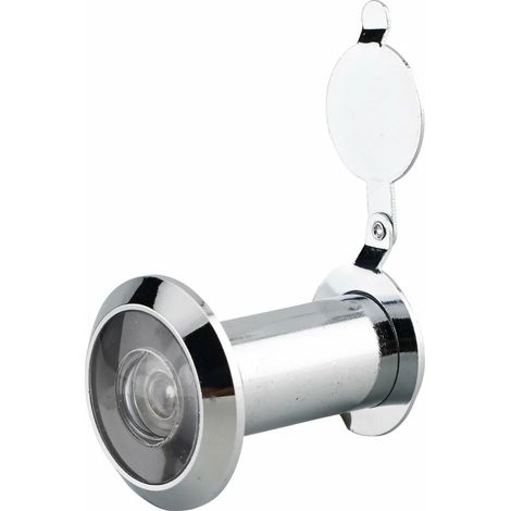 Thirard – Judas optique 200° en laiton massif – Système optique à 3 lentilles – Champ de vision 200° – Adaptable sur portes 35 à 58 mm