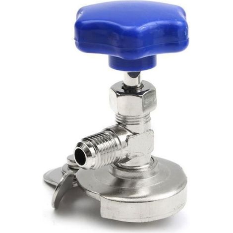 Mesure Tuyau R134A R12 R22 Recharge Valve Réfrigérant Jauge Bleu bleu COMPRESSEUR DE CLIMATISATION (1/4)