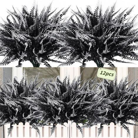 Fern - 35 cm - Faux Plante Artificielle en Plastique - Pour Intérieur Extérieur Panier Suspension Vase - Lot de 1 (1/5)