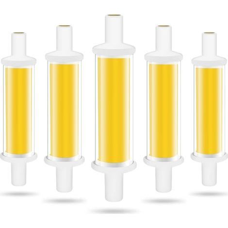 Ampoule LED R7S 78mm, 4.2W R7S LED Ampoules Équivalent 50W Lampe Halogène, Lumière Blanc Froid 6000K 600LM COB Tube LED R7S, Non Dimmable, Angle de Faisceau 360°, Sans Scintillement (1/4)