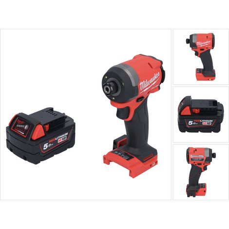 Milwaukee M18 FID3-501 Llave de impacto sin cable 18 V 1/4" 226 Nm sin escobillas + 1x batería recargable 5.0 Ah - sin cargador (1/5)