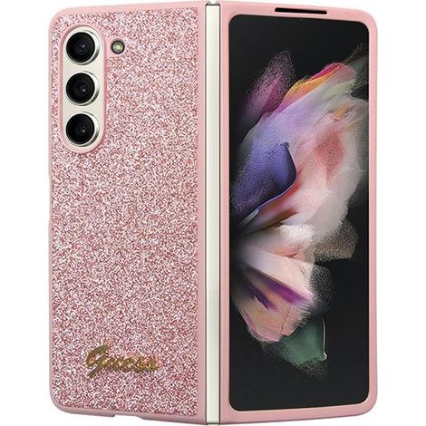 Samsung Galaxy Z Fold5 Guess Glitzer-Pinke Hülle (1/5)