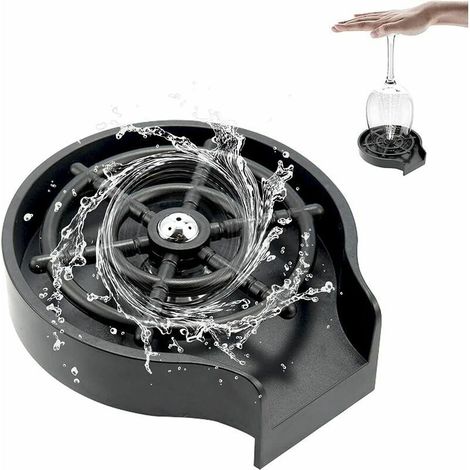 Lave gobelet pour évier, rinceur de verre pour évier de cuisine, pour accessoires d'évier de cuisine, lave biberon pour gobelet biberon, dispositif de rinage de bar à la maison pour diverses tasses (1/5)