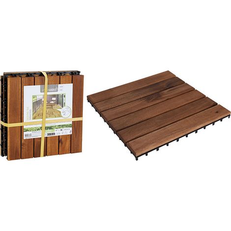 Dalles Terrasse Acacia Installation Facile, Bois Durable - Progarden