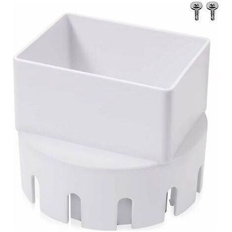 (adaptateur De Tuyau De Vidange Blanc (3x4 Pouces), Adaptateur De Tuyau De Vidange En Plastique (pour Drain De 7,6 X 10,2 Cm)) Adaptateur De Tuyau (1/4)