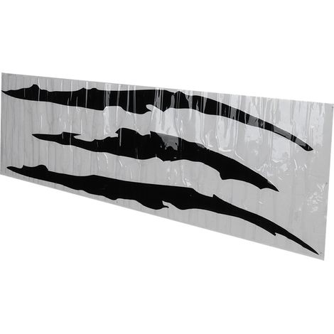 Stück wasserdichte, kratzfeste PVC-Scheinwerferaufkleber, universelle Autodekoration, Schwarz